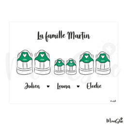 Affiche Sneakers Family