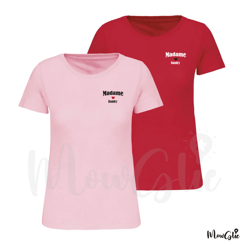 Duo de tee-shirts Monsieur / Madame – Image 4
