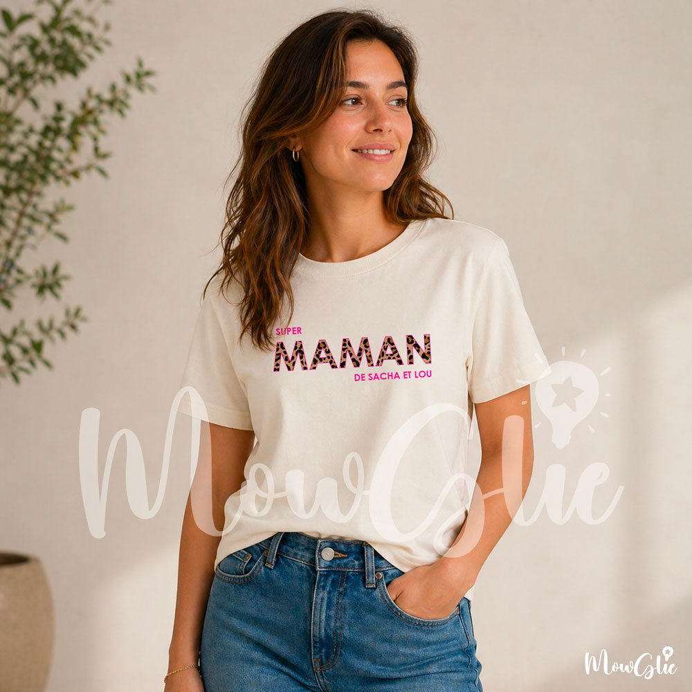Tee-shirt Girl Power léopard – Image 5