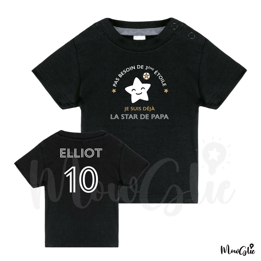 Tee-shirt 3ème étoile bébé – Image 4