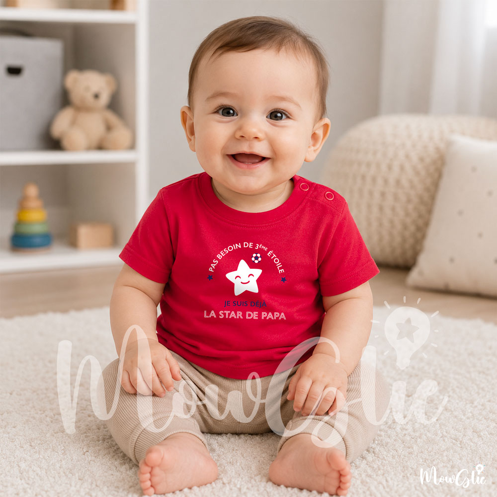 Tee-shirt 3ème étoile bébé – Image 7